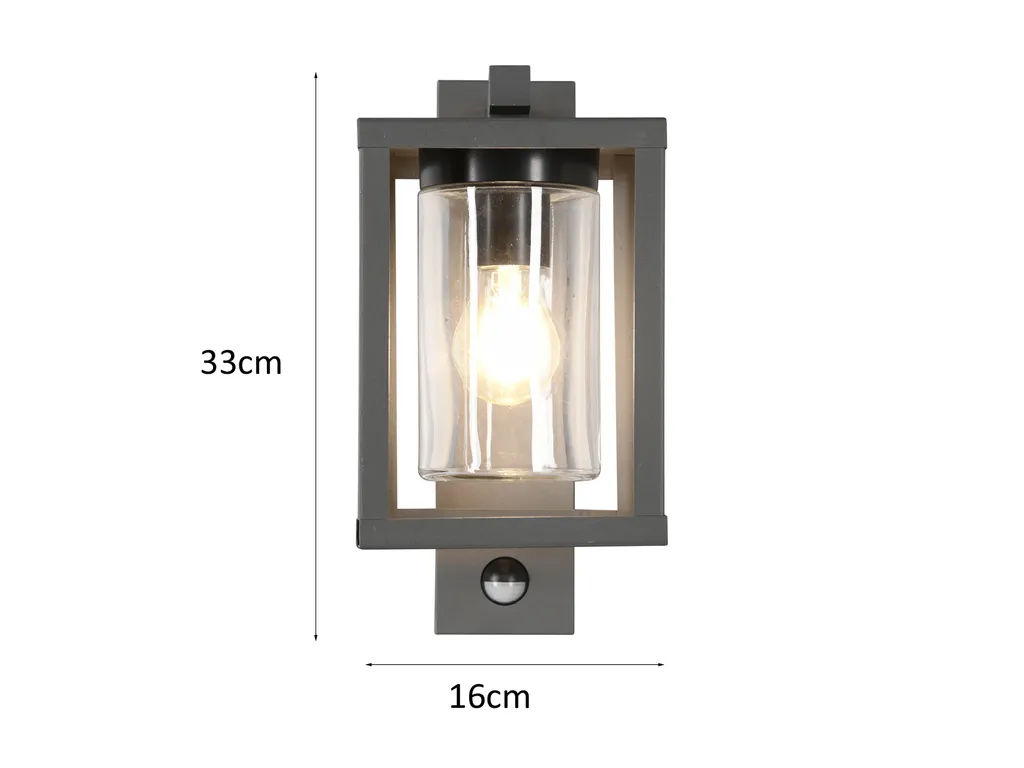 Applique extérieure LUNGA Trio anthracite pour éclairer entrée et balcon - 10