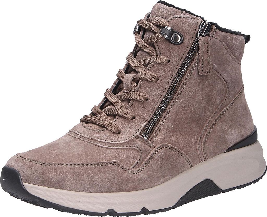 Gabor Velour braun Flausch Stiefelette Braun in Gr. 37.5
