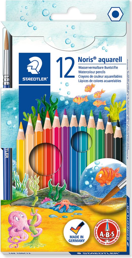 Staedtler Buntstift Noris aqua 12St 100% PEFC
