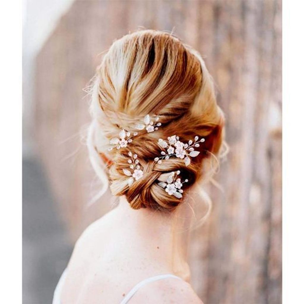 Haarnadeln Für Blumenmädchen – Weiße Rosen Mit Perlen, Handgefertigt | Für Hochzeit, Brautjungfern & Festliche Anlässe