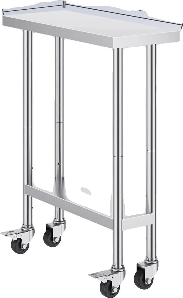 Table de travail en acier inoxydable 30x12 pouces réglable hauteur