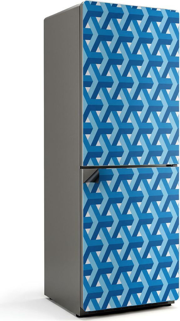 Muster mit Richtungspfeilen – Magnetische Kühlschrank Abdeckung – Dekorfolie magnetisch Küche – Kühlschrank Magnet Deko – selbstklebende...