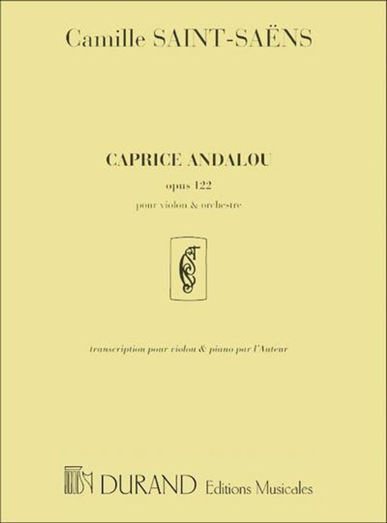 Caprice andalou op.122pour violon et orchestre