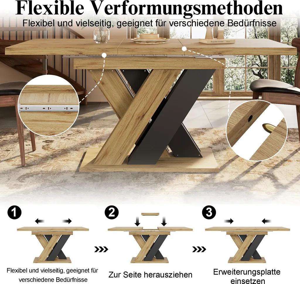 Petite table salle à manger extensible : gagnez de la place avec style - 6