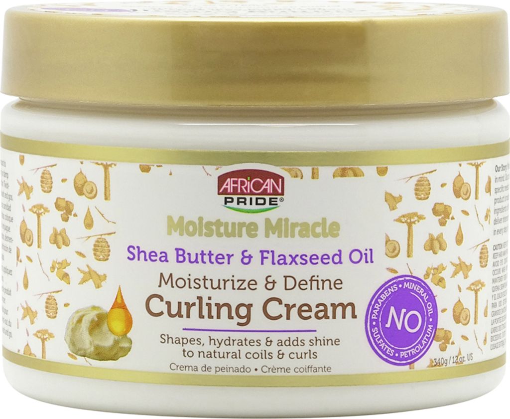 African Pride Shea Butter & Flaxseed Oil Curling Cream 340g Produktbild 1
