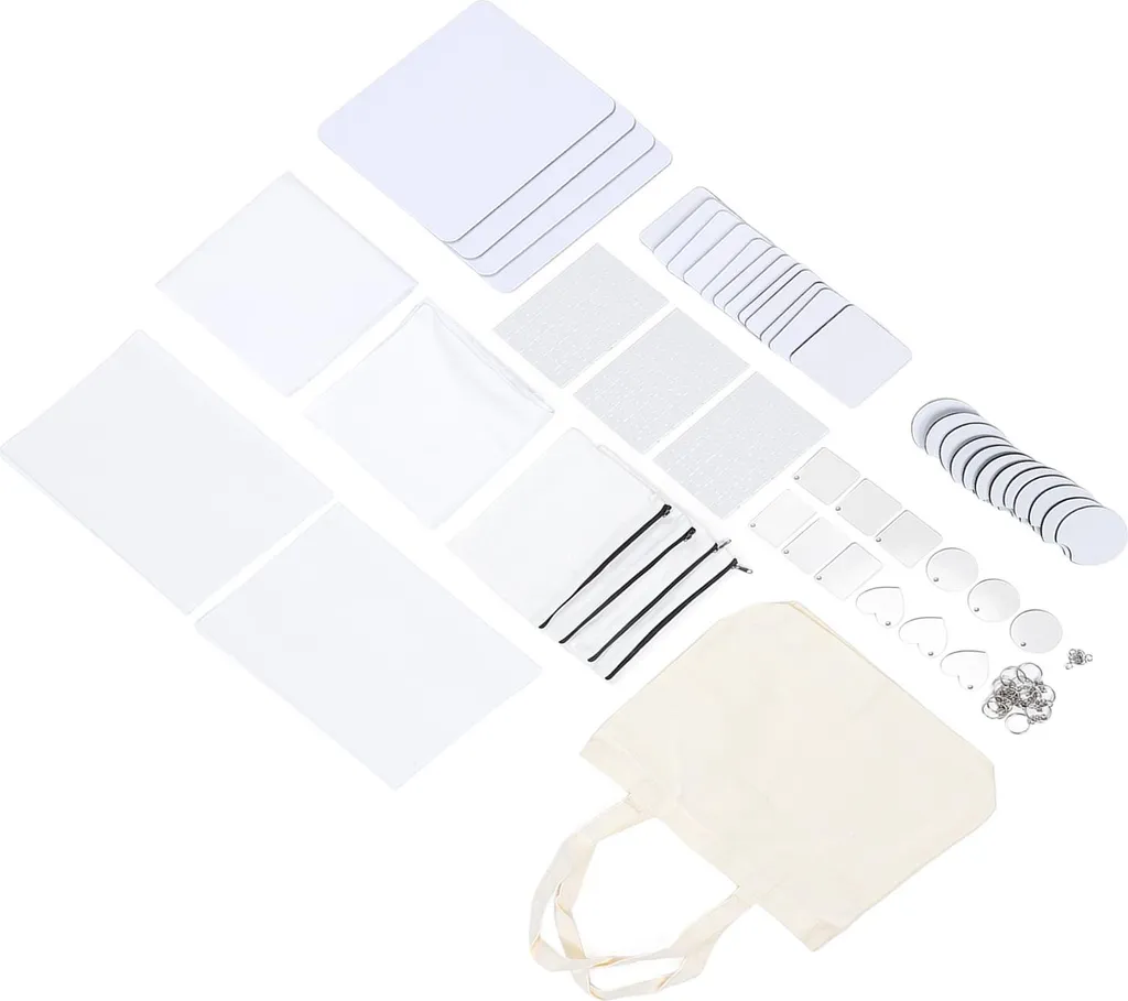 Kit Transfert Sublimation Blanc 77 Pièces Haute Précision pour Design