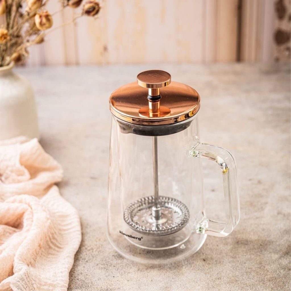Klausberg French Press Kaffee- und Teezubereiter 0,35l