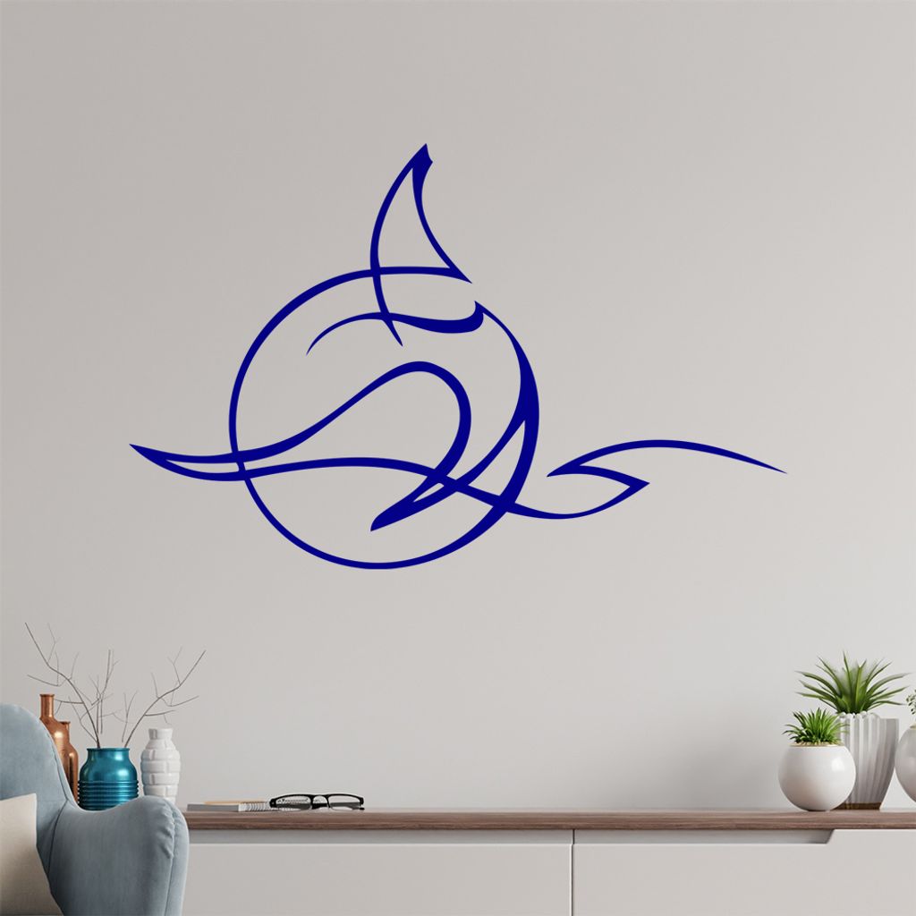 Mond Rauch Wandtattoo in 6 Größen - Wandaufkleber Wall Sticker - Dekoration, Küche, Wohnzimmer, Schlafzimmer, Badezimmer