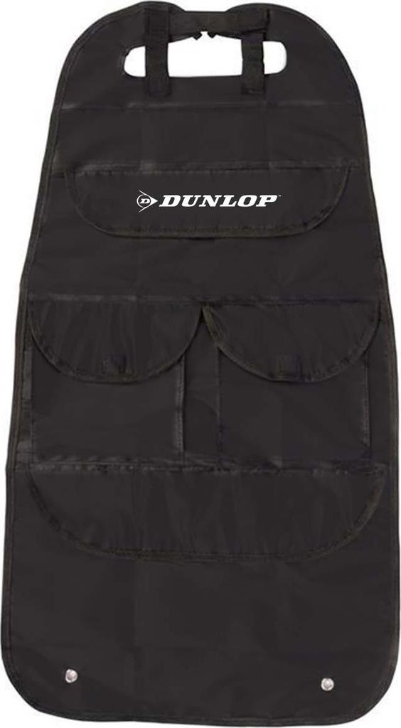 Dunlop, Autositz-Organizer mit 4 Fächern strapazierfähig, Schwarz