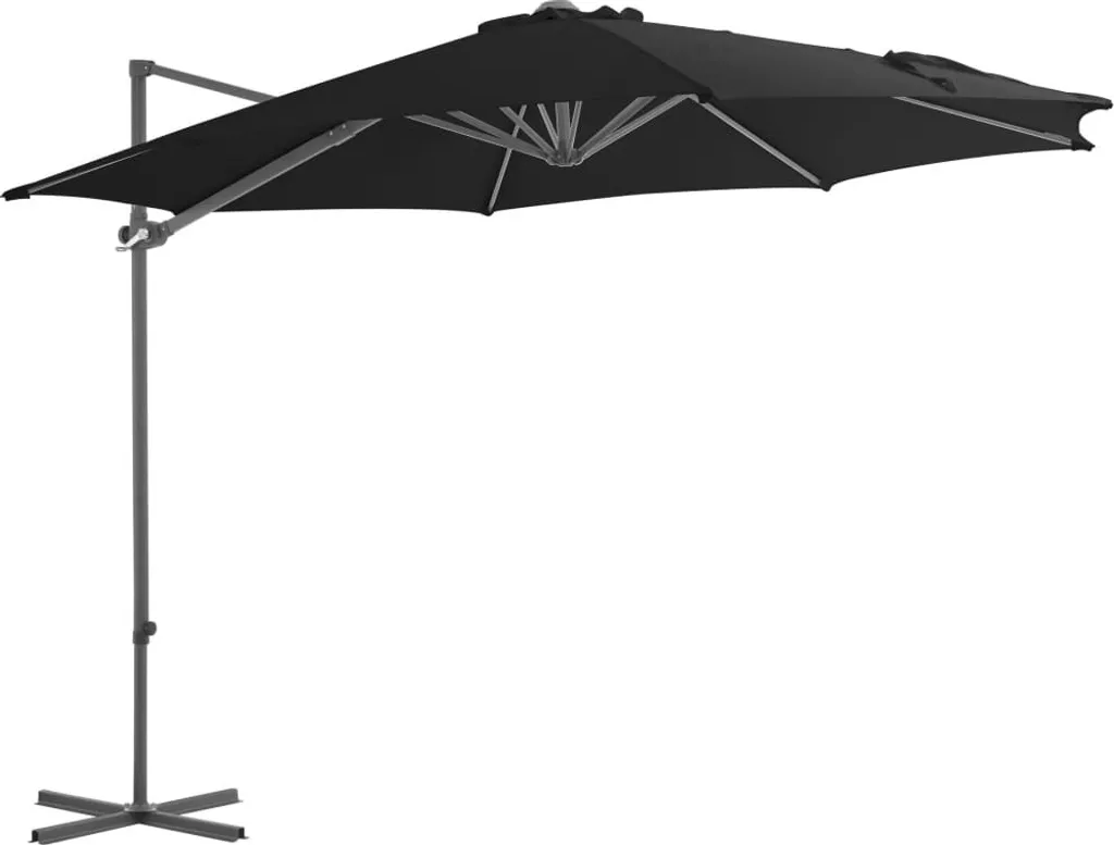 Ombrellone da Giardino 300cm Nero a Sbalzo | Relax The Living Store