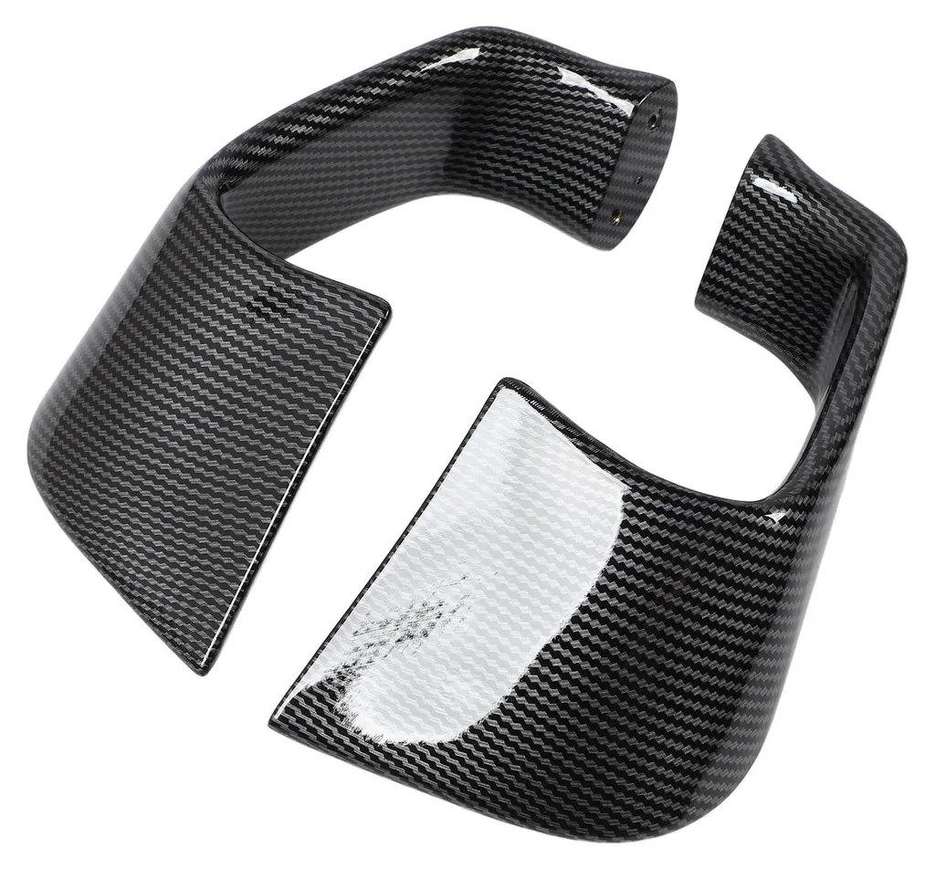 2 Spoilers à Aile Fixe en Fibre de Carbone pour Moto YZF R1 R6 Noir