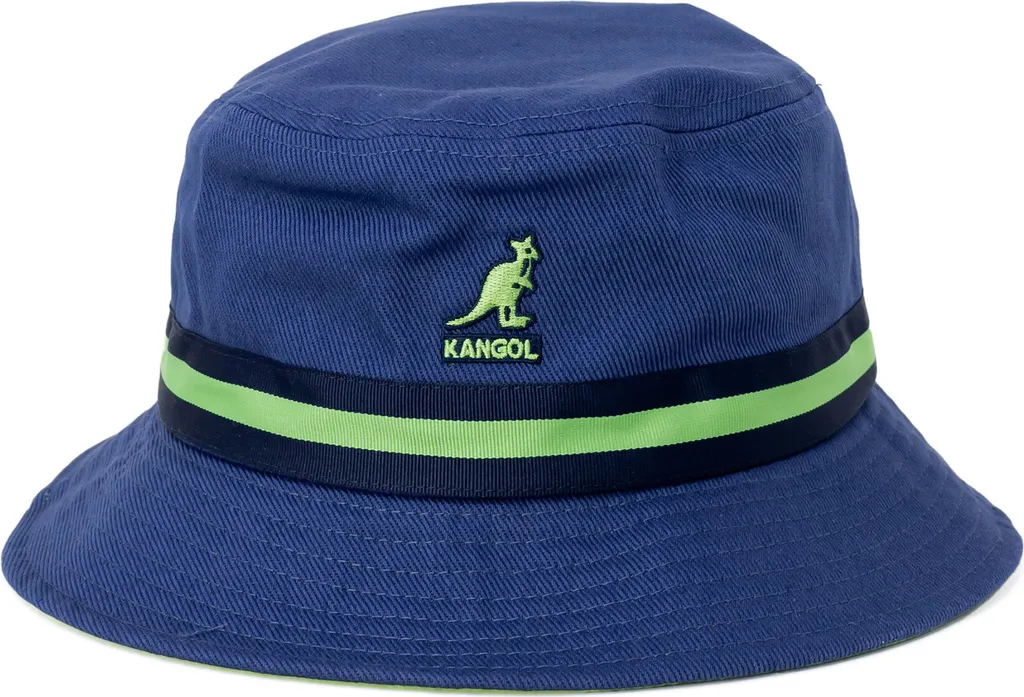 KANGOL Chapeau Hommes Coton Bleu GR83520 - Bob Bucket Hat Taille S