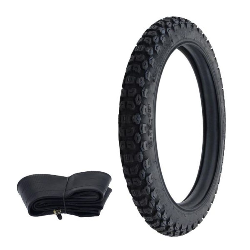 Enduro Reifen/Schlauch Set Kenda K270 2.75-19 43P TT für Zündapp Hai Simson S53 OR Vorn 2 3/4-19