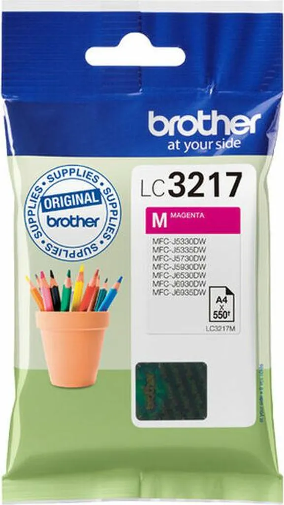Évitez les fuites avec la cartouche originale Brother LC3217M Magenta