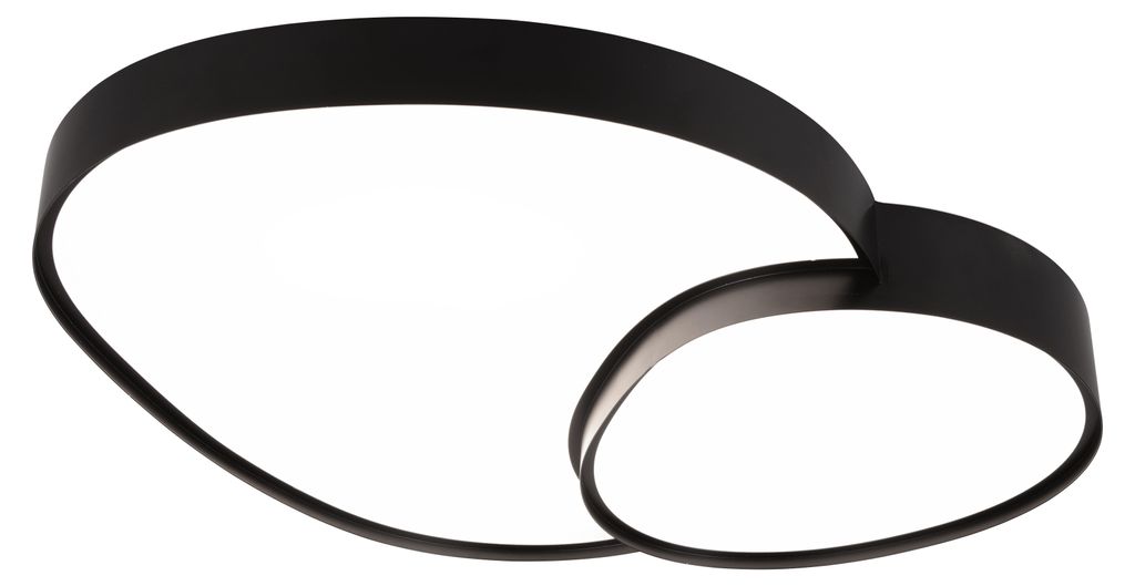 Lampada da soffitto Trio Rise LED  45 W, dimmerabile, nero Immagine del prodotto 