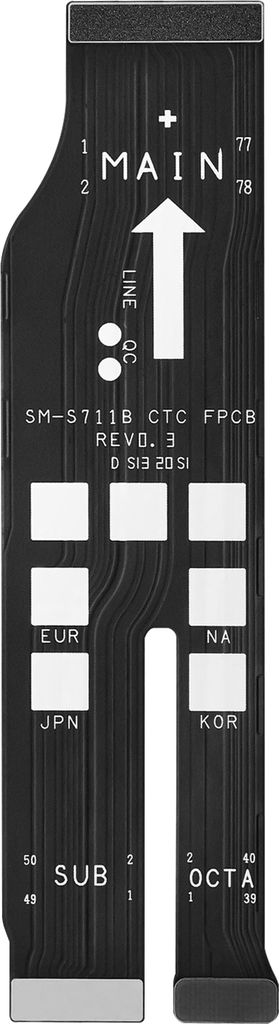 Clappio, Flexkabel Hauptplatine Samsung Galaxy S23 FE, Schwarz