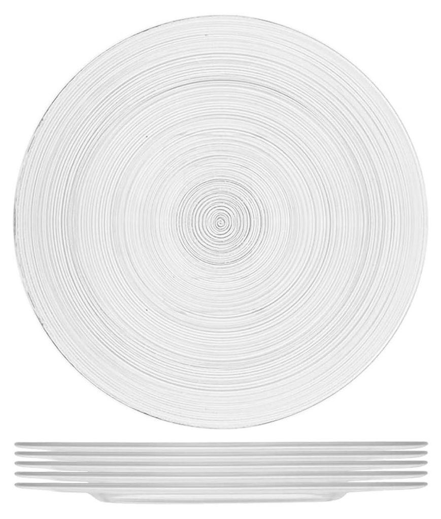H&H Set mit 6 runden Tischsets aus Glas, 32 cm Produktbild 