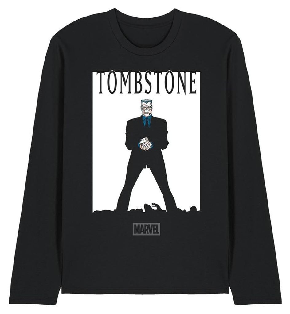 Spider-Man - T-Shirt für Herren/Damen Uni, Langärmlig TV34584 (M) (Schwarz)