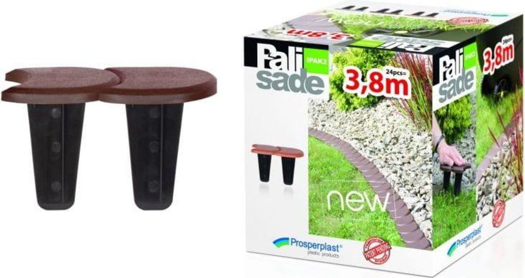 Prosperplast Palisada Ogrodowa Płaska  Brązowa 3,8M Zdjęcie produktu 