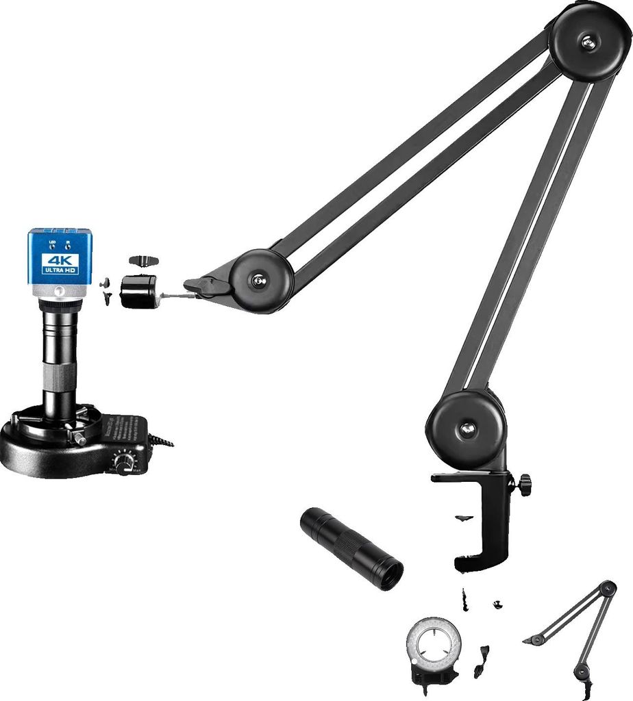4K Digitalmikroskop, HDMI/USB-C-Ausgang, bis zu 150-fache Vergrößerung, 4K 60MP Sony imx415, 150X-b