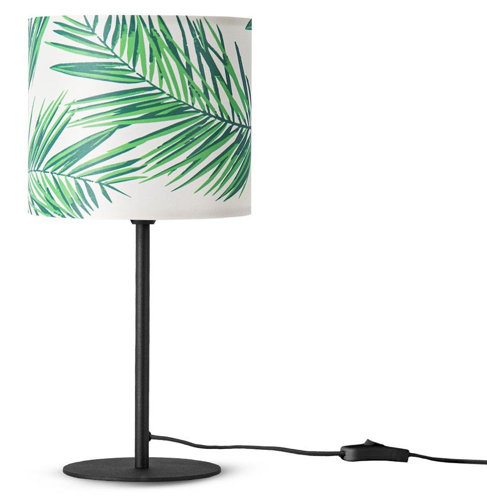 Tischlampe Nachtlicht Lampenschirm Lampe Tisch Zimmer Palme Jungle Leuchten Farbe / Größe Grün (Ø18cm)