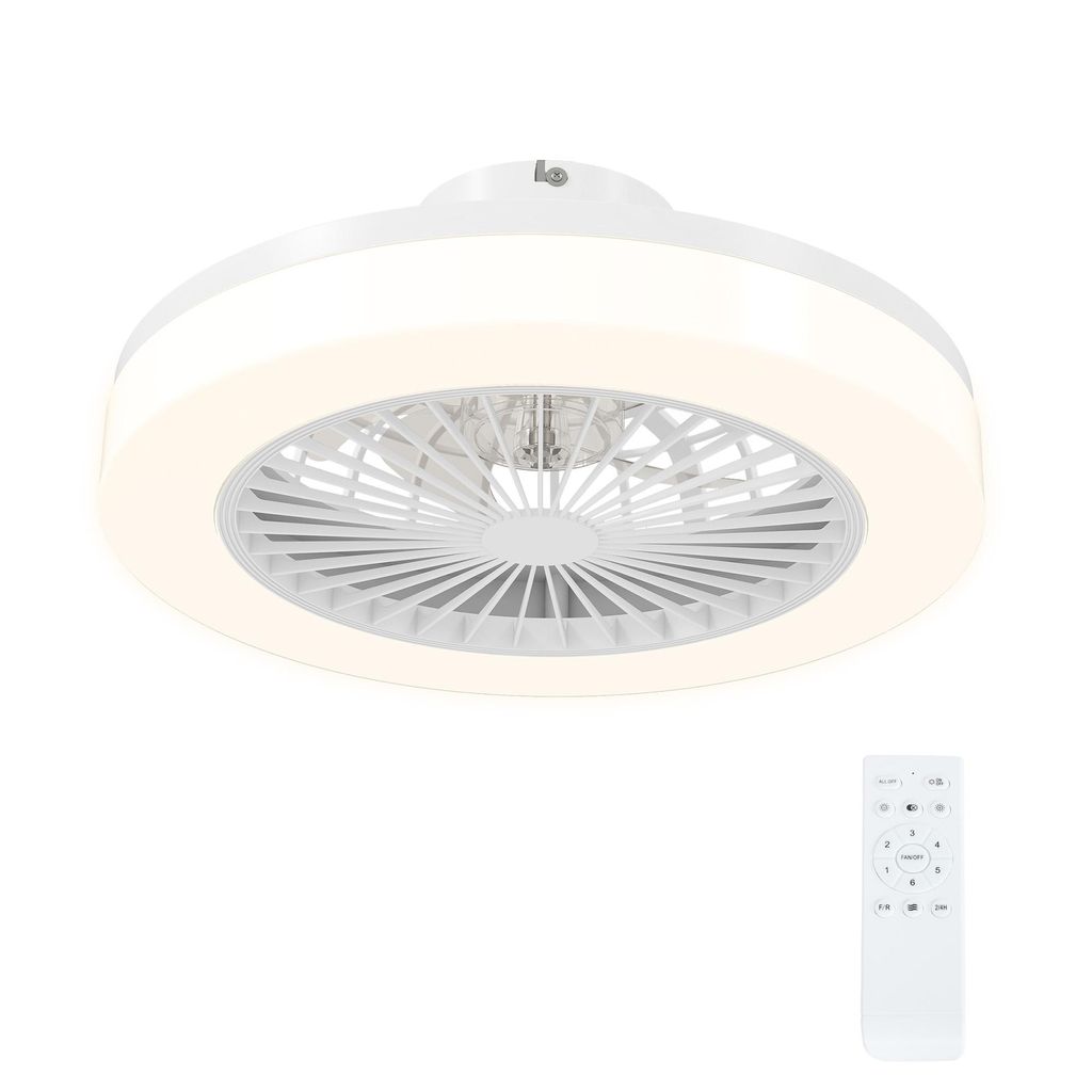 Deckenventilator mit LED-Lampe, 6 Geschwindigkeiten, Produktbild 