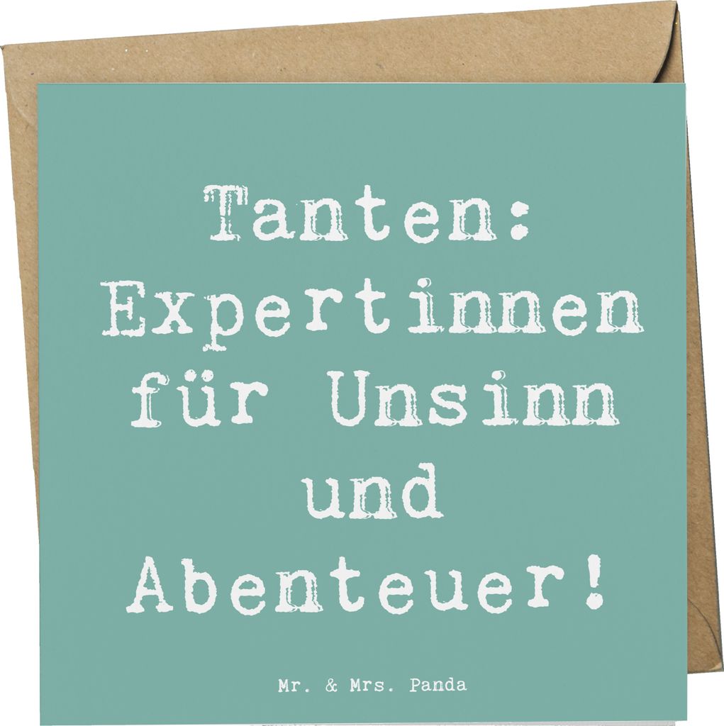 Mr. & Mrs. Panda doppelkarte Spruch Tante Abenteuer - Produktbild 