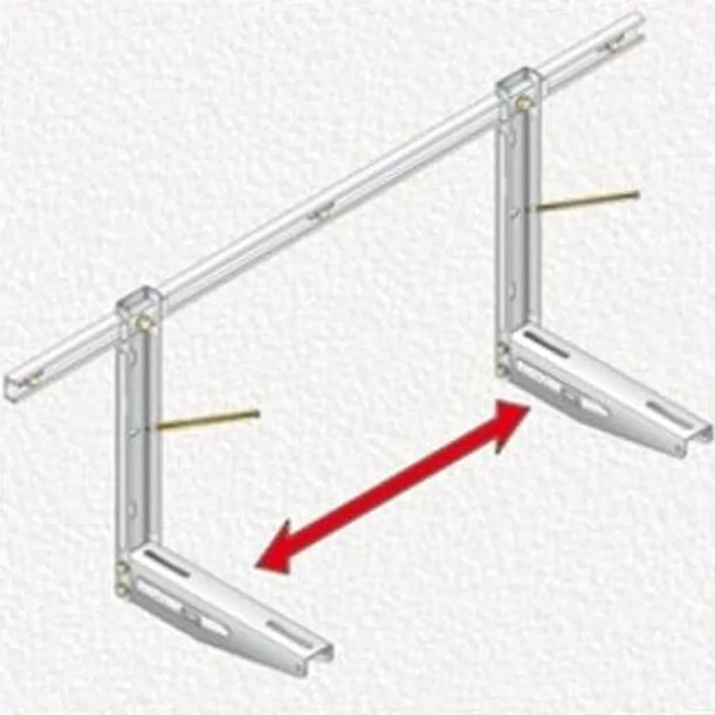 Support de climatisation extérieur pour pose murale Fischer 420 - 13