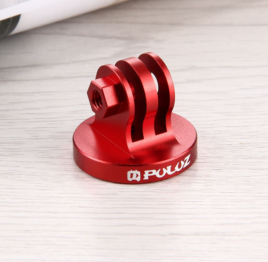 PULUZ CNC Aluminiumlegierung Stativ Mount Base Adapter für GoPro HERO 5 4 3+ 3 2 1 SJ4000 Xiaomi Yi Sport Kamera rot