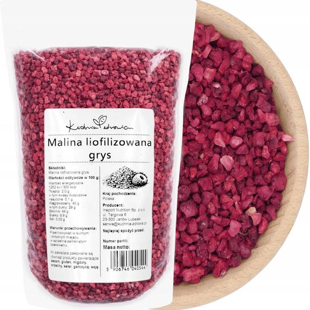 Himbeeren gefriergetrocknet, Granulat 100 g | ohne Produktbild 