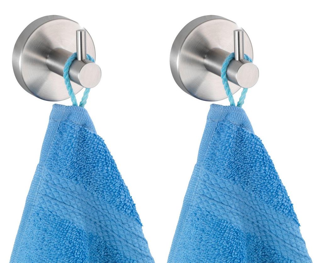 WENKO Wand Haken Bad Kleider Handtuch Halter UNO BOSIO WC Produktbild 