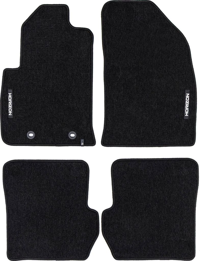 Velours Fußmatten für Ford Fusion 2005-12 FL Autoteppich Automatten Schwarz 4tlg