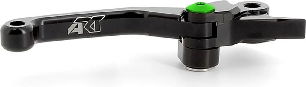 Levier de frein ART noir pliable avec vis verte pour pilotage sportif