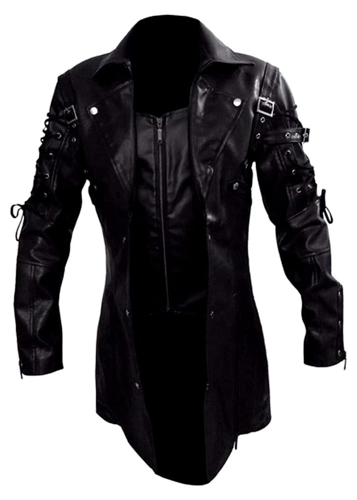Lederjacke für Herren, Motorradjacke, Retro Trenchcoat, lang, 4XL, Fahrradbekleidung, Herbstjacke, leichte Regenjacke, Fleecepullover