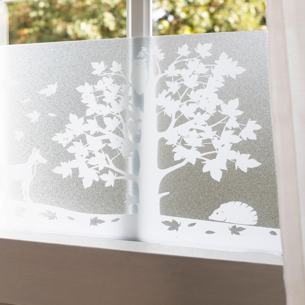Selbsthaftend Fensterbordüre 20x150 cm – Wald - Produktbild 