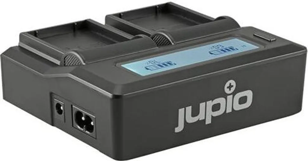 Chargeur de Batterie Double pour Olympus BLX-1 Jupio avec Écran LCD