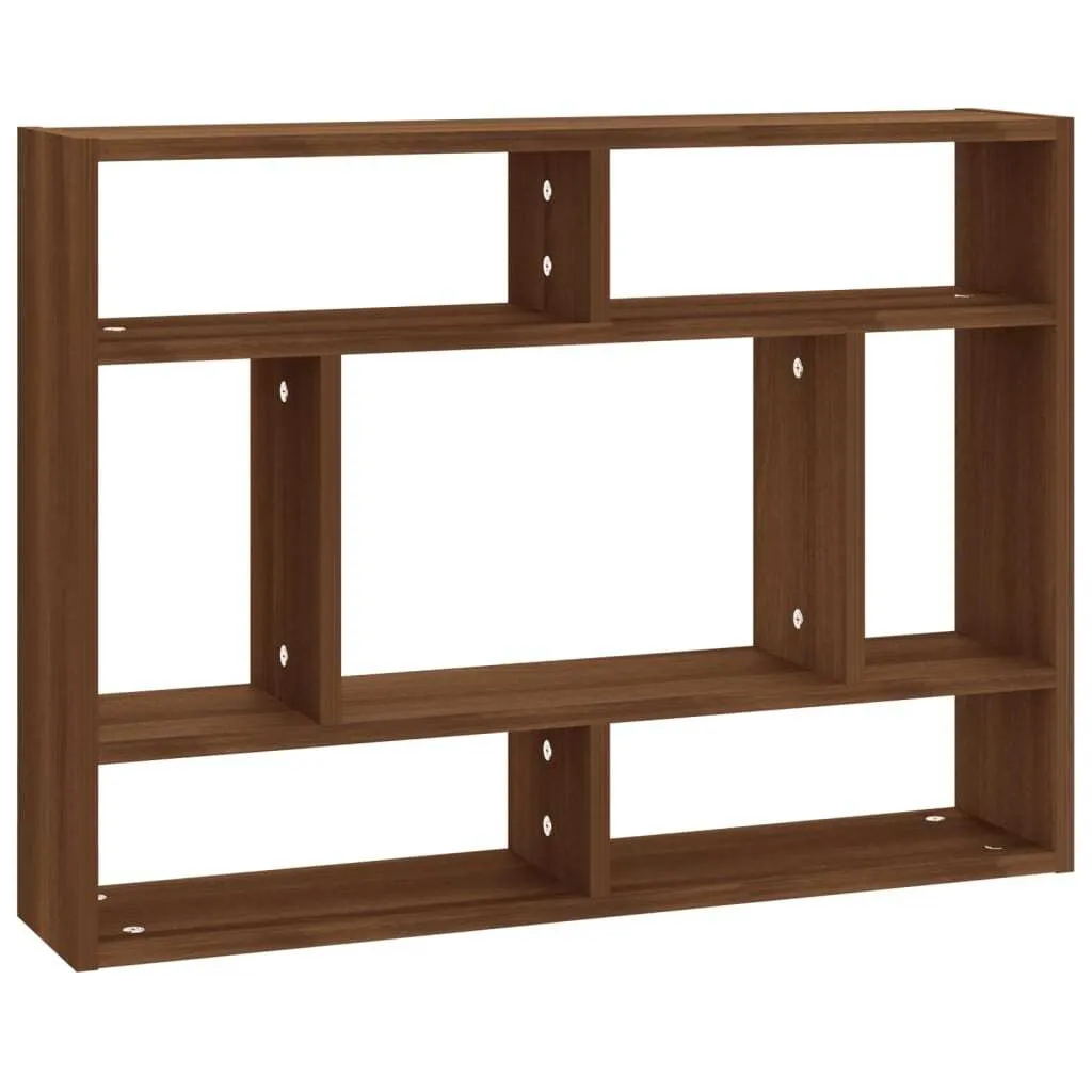 Étagère murale Chêne marron 75x16x55 cm en bois d'ingénierie robuste