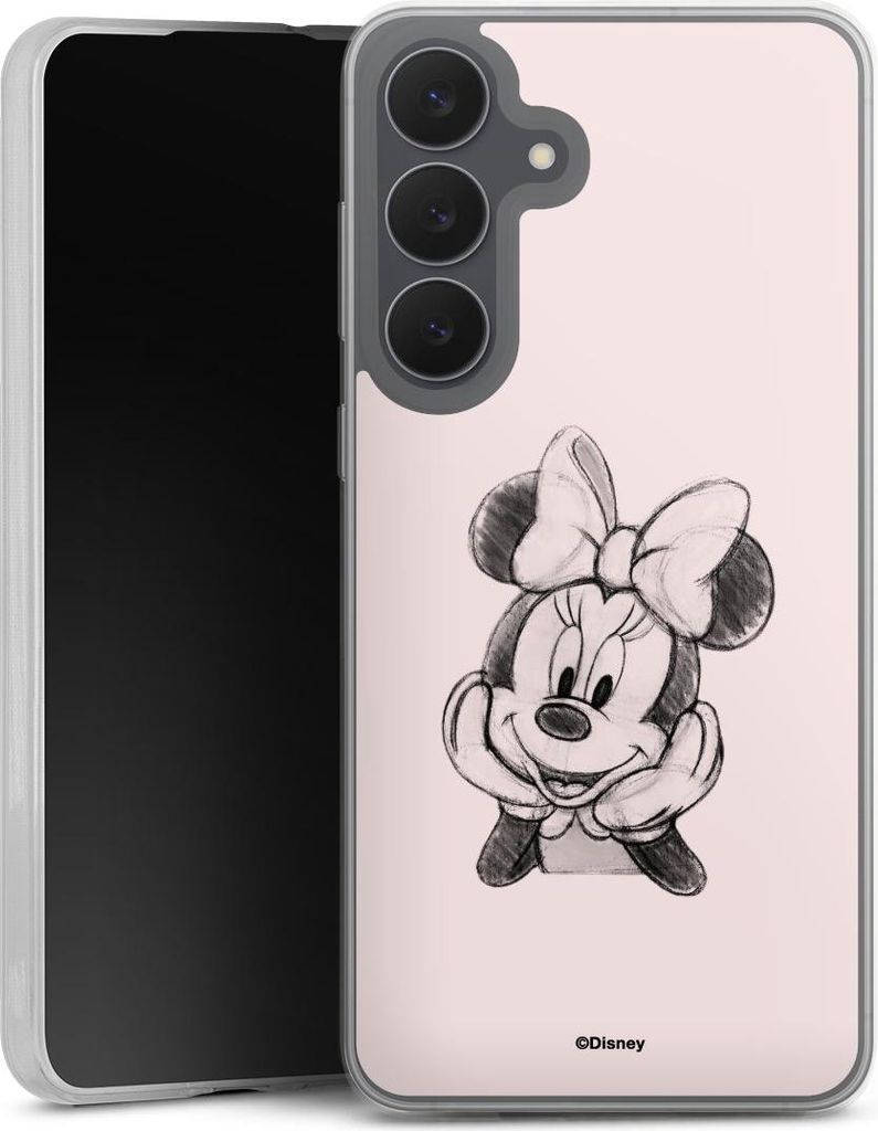 DeinDesign Slim Hülle für Samsung Galaxy S25 FE Silikon Case Ultra Dünn Handyhülle Disney Minnie Mouse Offizielles Lizenzprodukt