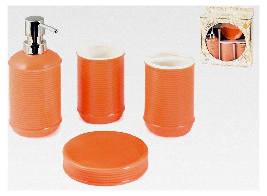 Badezimmer-Set 4 Teile Keramik Milano