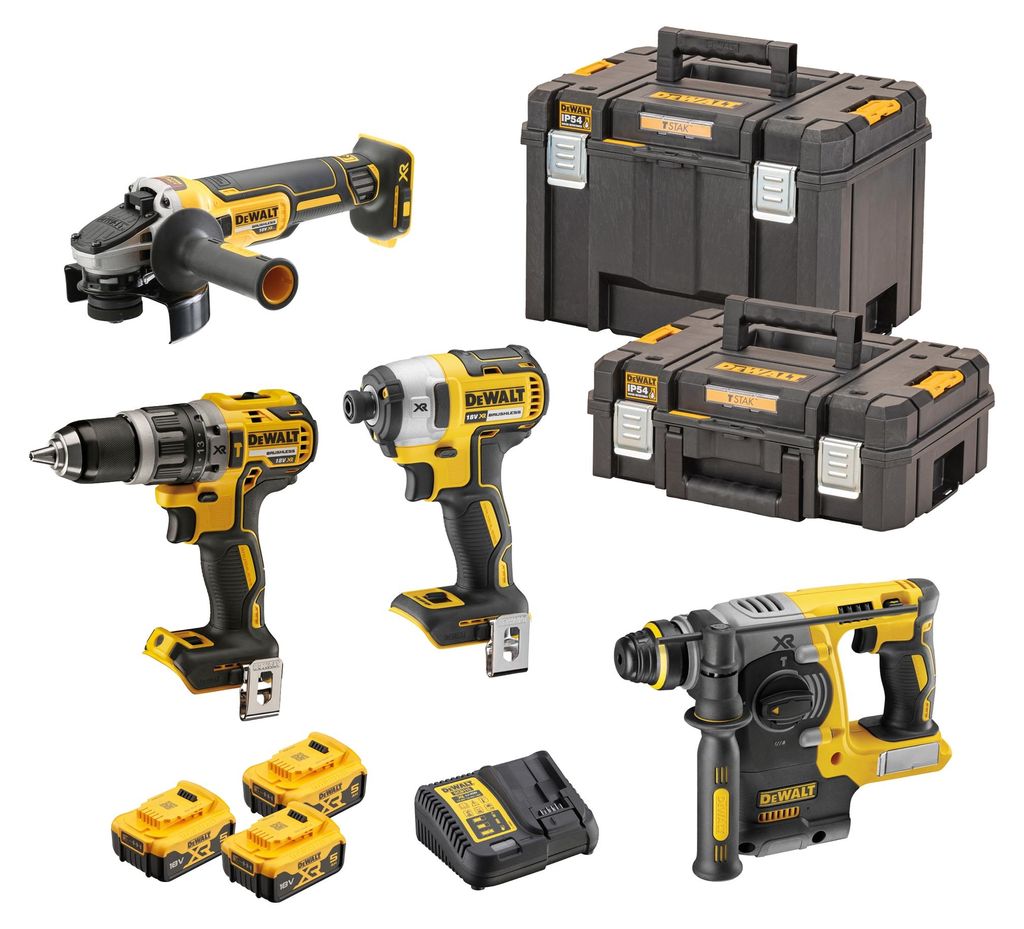 DEWALT Akku-Maschinen-Set 18 V XR mit 3x 5 Ah Akkus Obrázok produktu 