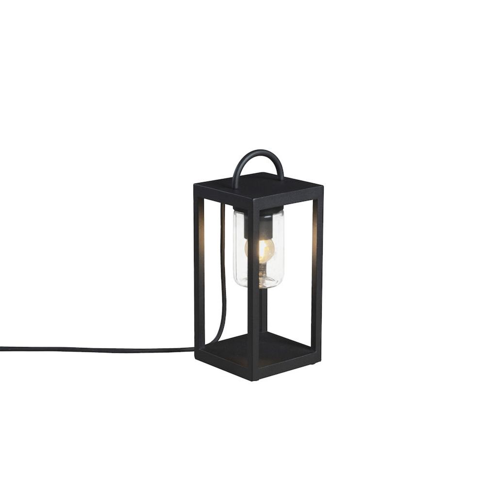Lampa podłogowa Bologna E27 230V czarna, szkło Zdjęcie produktu 