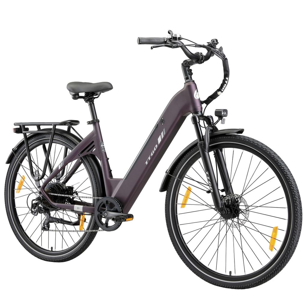 E-Bike Cityrad E3-SE E-Fahrrad 648WH Pedelec, 36V 18 AH 120 km Reichweite 7 Gang, Kettenschaltung, Heckmotor, 648 Wh, Cityrad 7 Gang Shimano