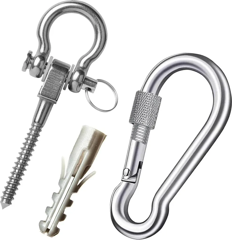 Gancio Sicuro Altalena Bambini | Acciaio Inox 304 Anti-Caduta