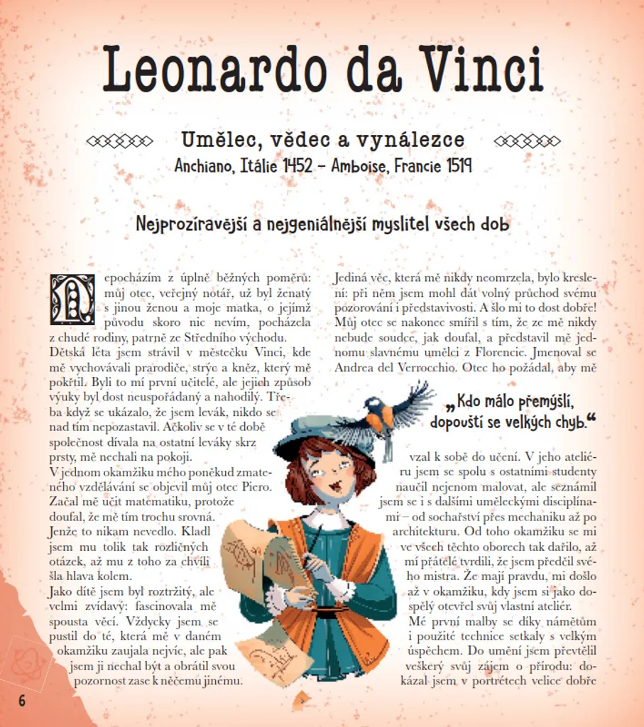 Livre historique illustré sur 20 personnalités du monde de Cioni