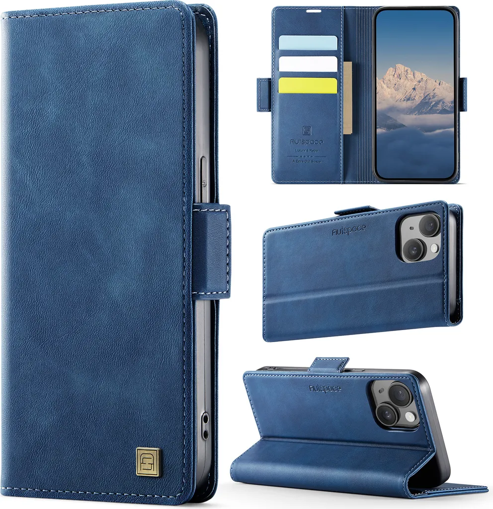Custodia a portafoglio per iPhone 14 Pro Max serie Starlight