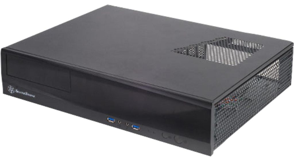 Silverstone ML03, HTPC, PC, Schwarz, micro ATX, Mini-ATX, Mini-ITX, Aluminium, Kunststoff, SECC, 440 mm