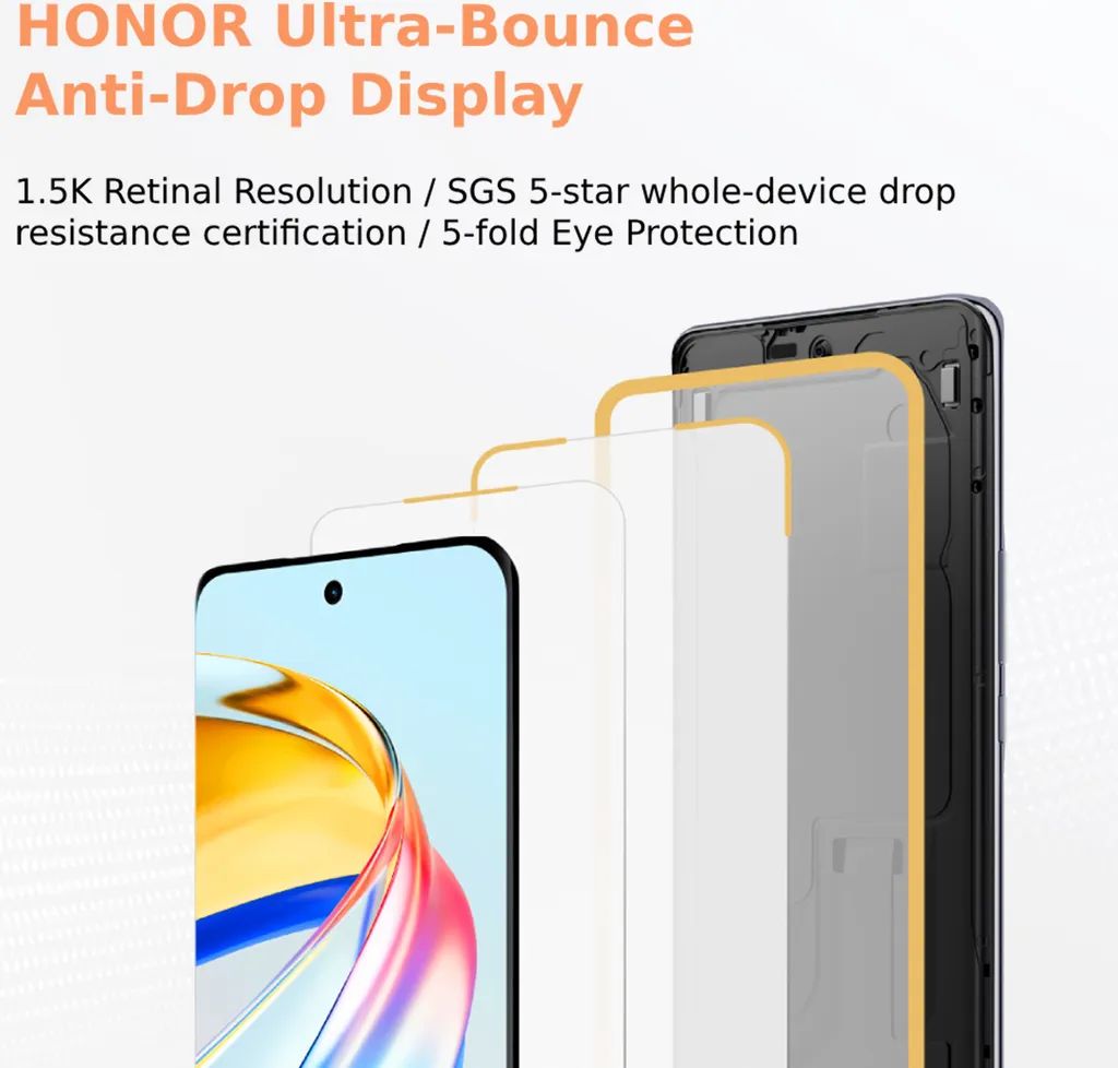 Smartphone HONOR Magic6 Lite Incassable avec Écran Anti-Chute et 5G - 8
