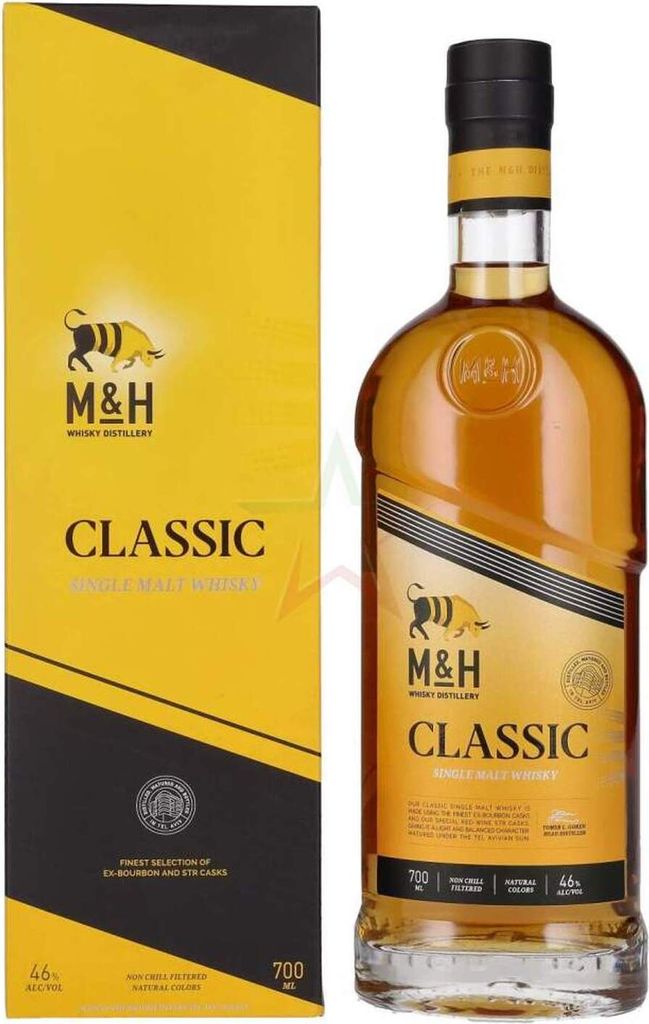 M&H Classic Single Malt Whisky 46 % 0,70 lt.
