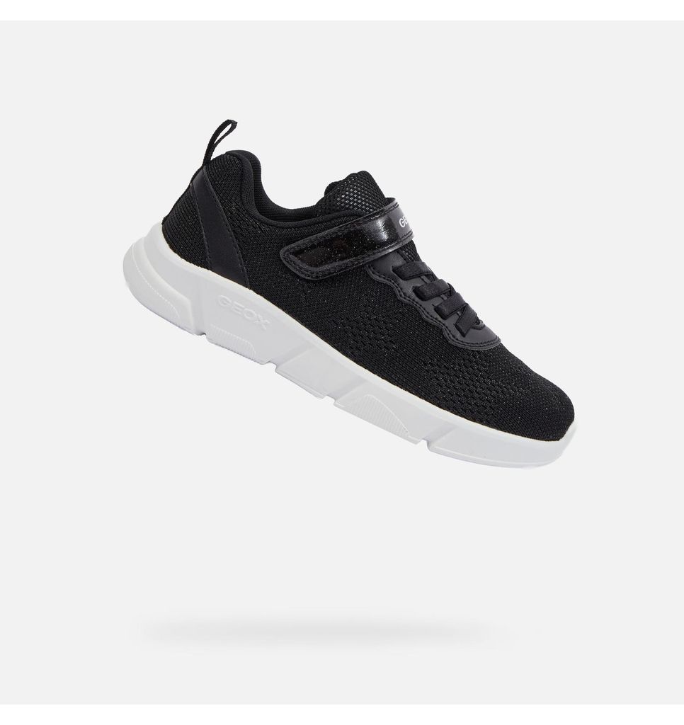 Geox Schwarze Mädchen-Sneaker Aril 25