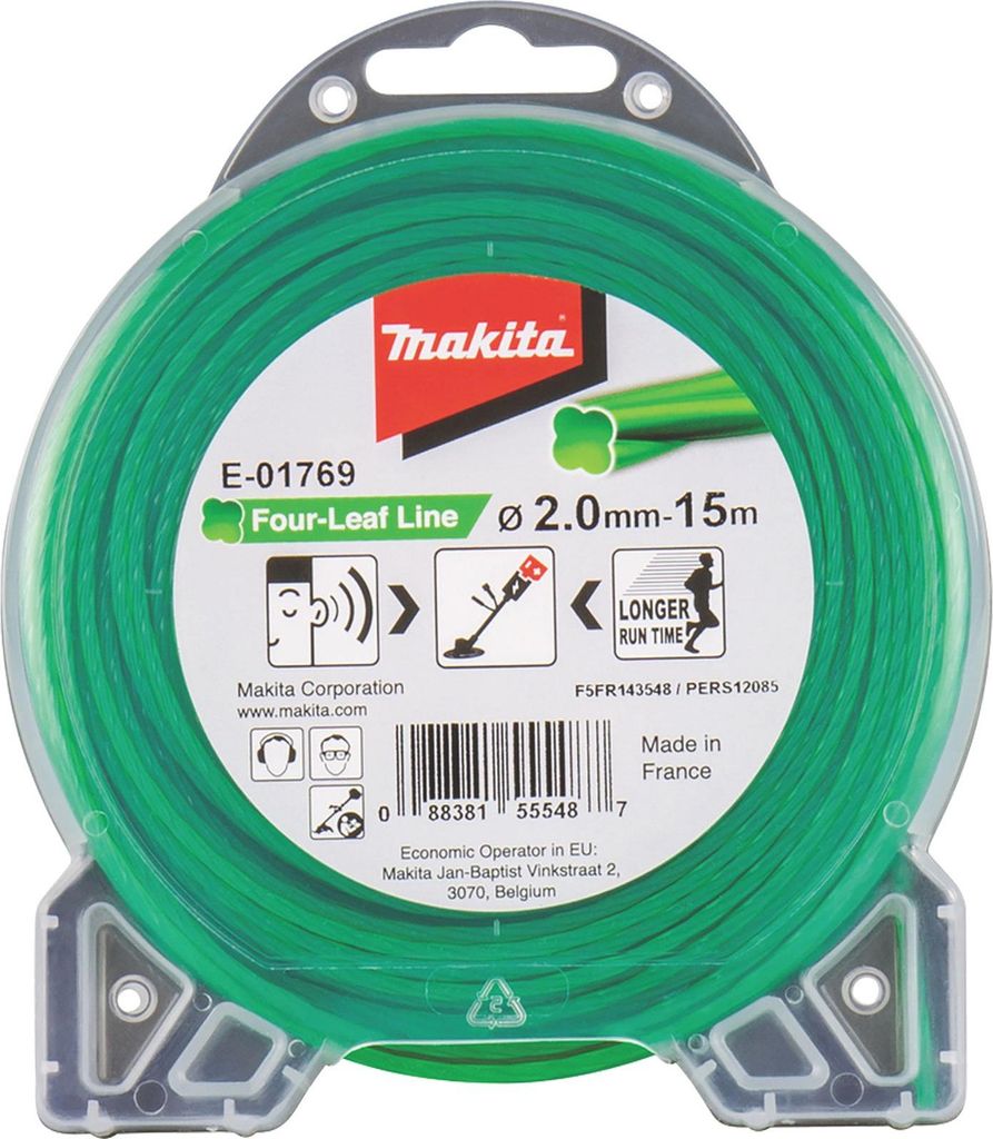 Makita E-01769 Żyłka tnąca czterolistkowa 2.0mmx15m Zdjęcie produktu 